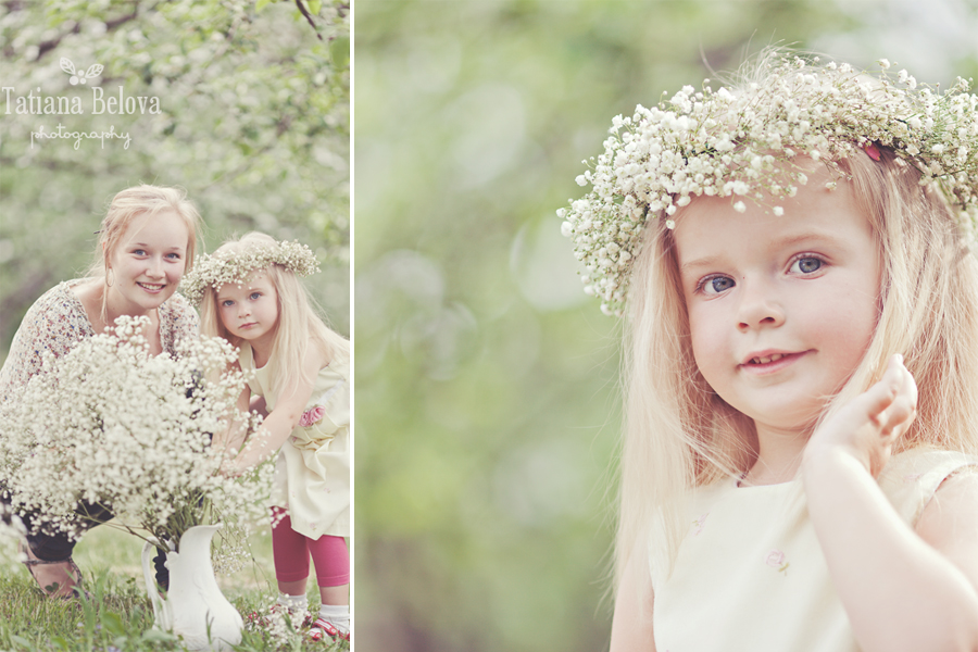 детская фотосессия на природе