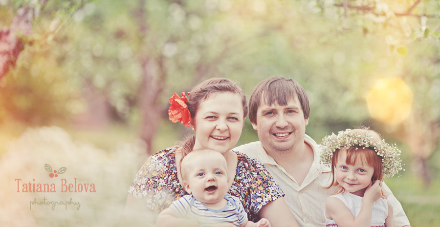 детская фотосессия на природе
