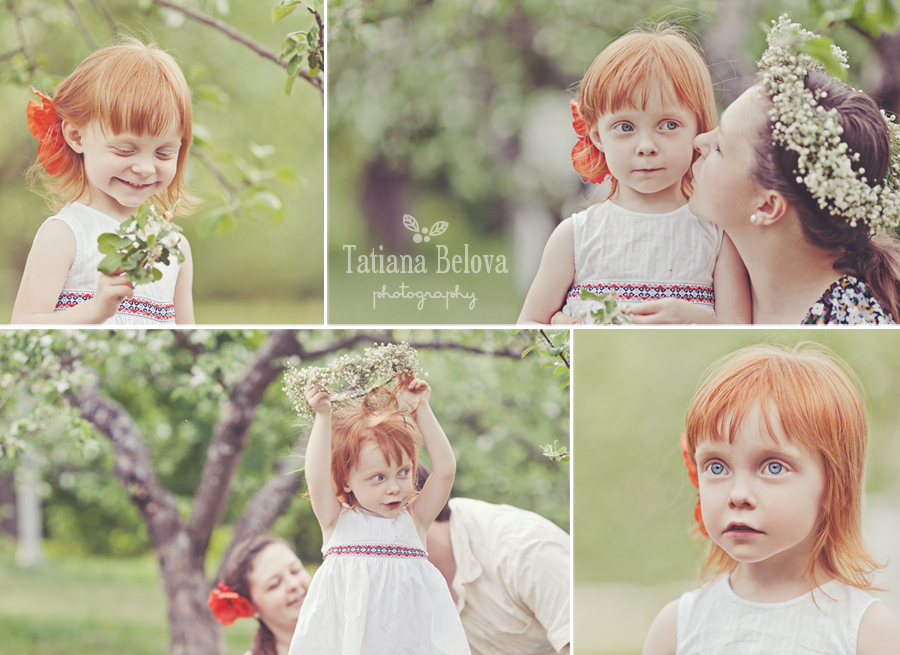 детская фотосессия на природе