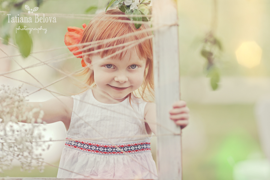 детская фотосессия на природе