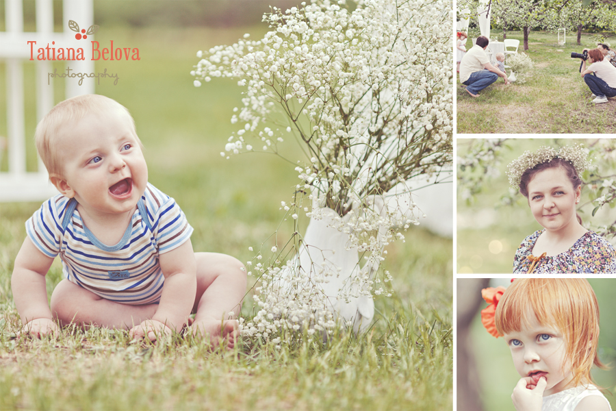 детская фотосессия на природе
