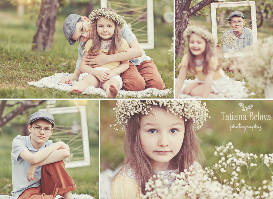 детская фотосессия на природе