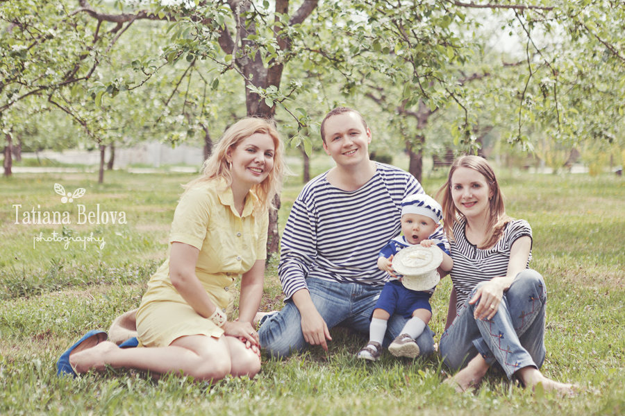семейная фотосессия на природе